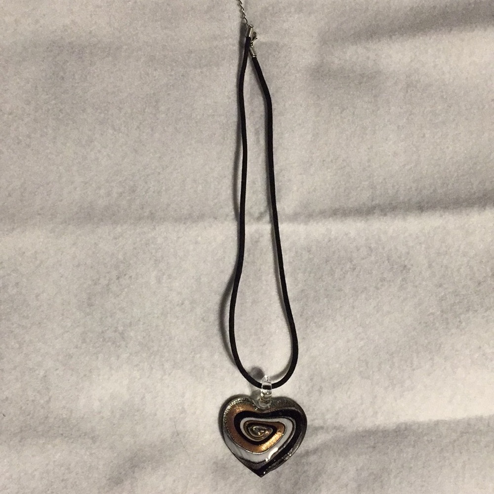 Murano glass heart pendant - Picture 2 of 7